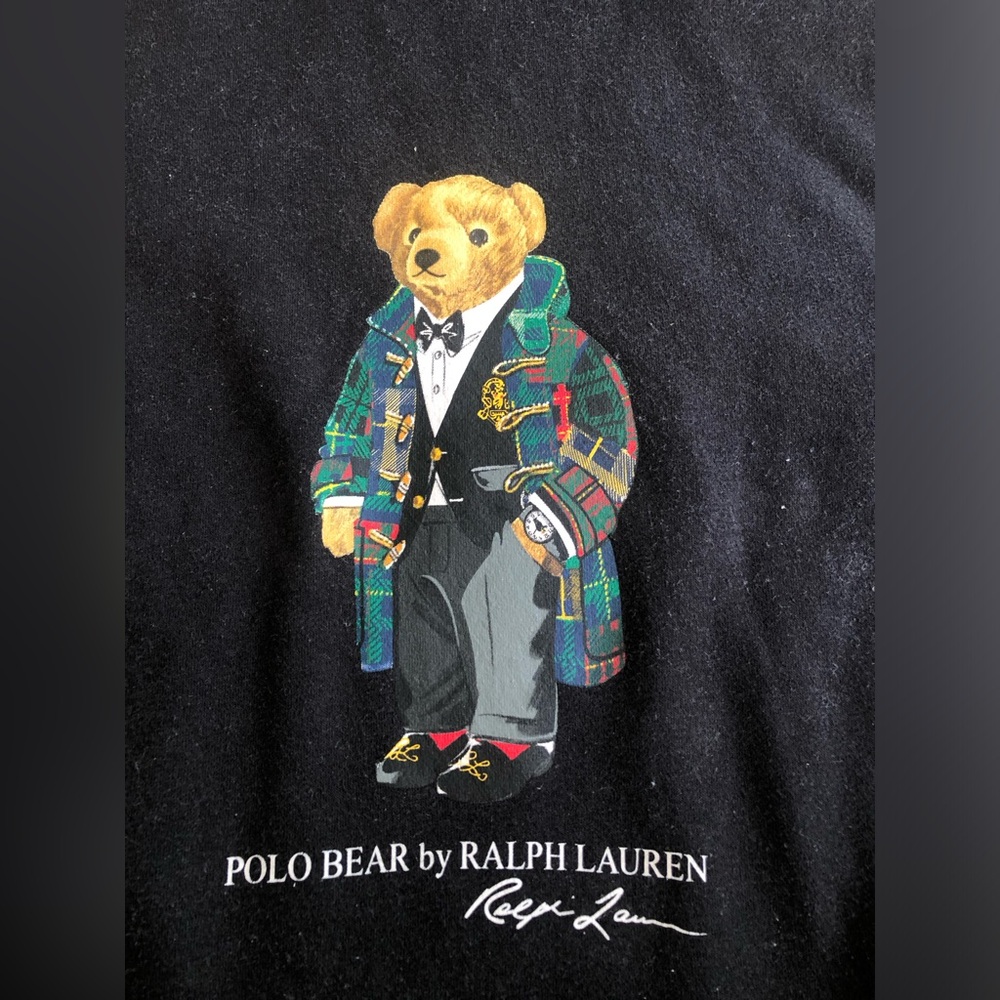 Polo Ralph Lauren Men's Big & Tall Gift Bear Fleece Hoodie Sweatshirt Black 4XB